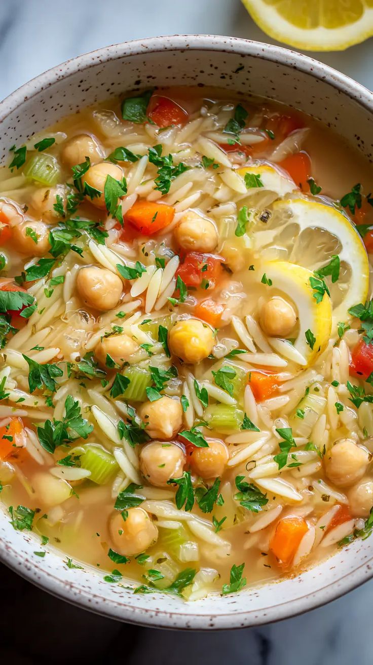 Chickpea Orzo Soup ✦ Main