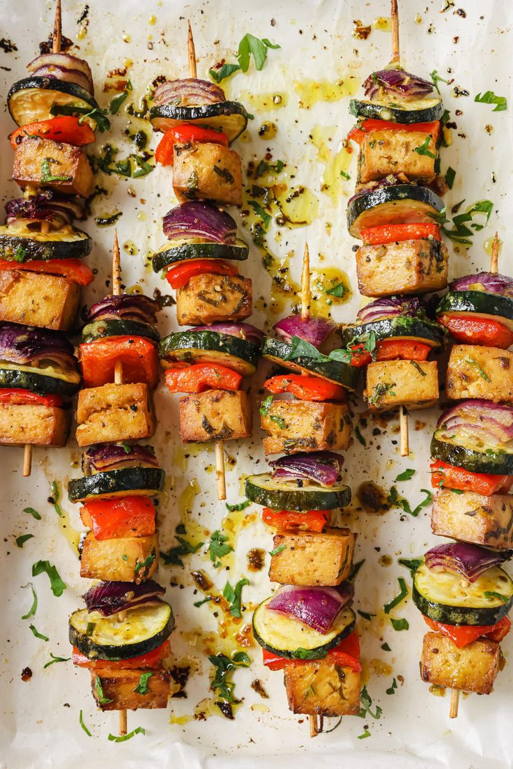 Tofu Veggies Kebabs ✦ Main
