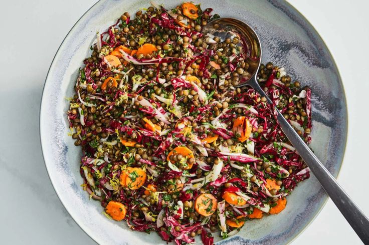 Radicchio Balsamic French Lentil Salad