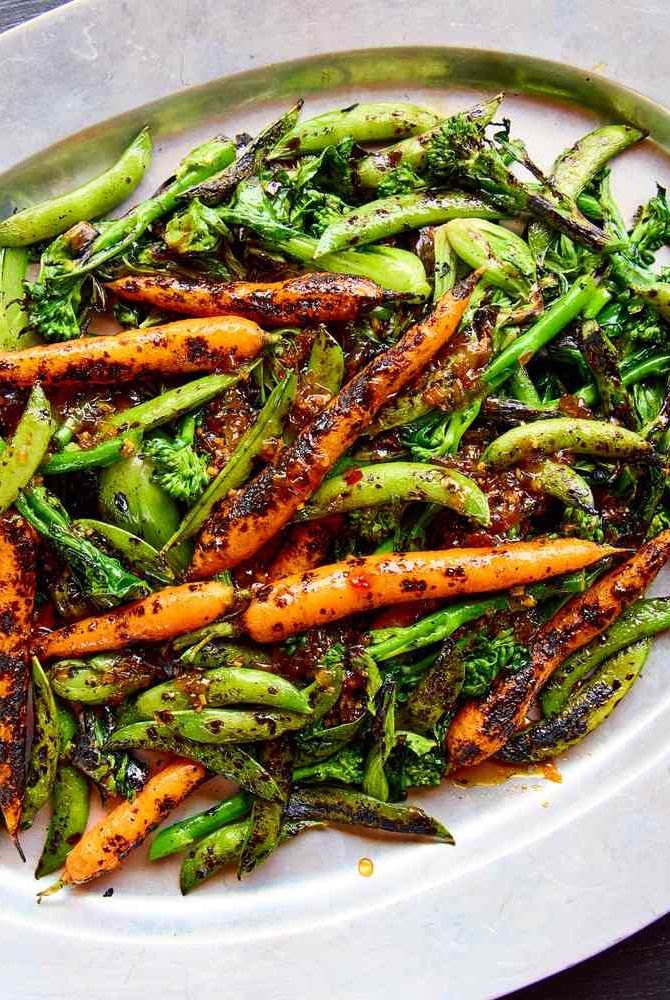 Snap Peas & Caramelized Spicy Carrots ✦ Side