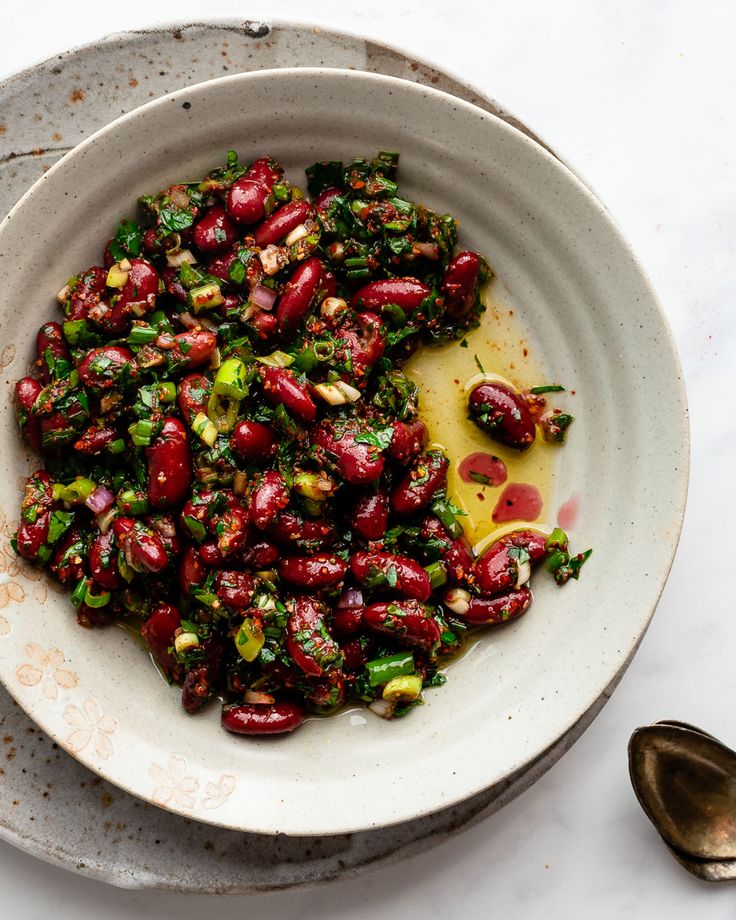 Marinated Red Beans Shallots and Parsley ✦ Main