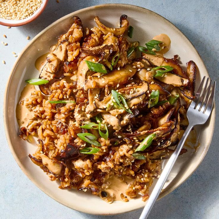 Miso Rice with Mixed Mushrooms