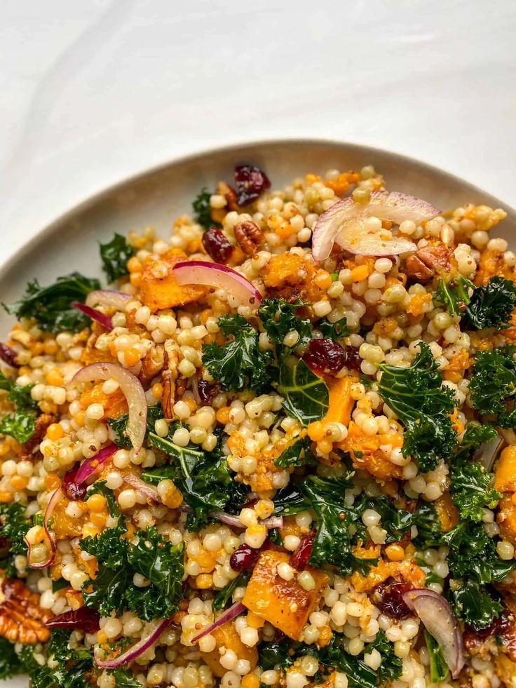 Couscous Kale Medley with Lemon Dressing ✦ Main
