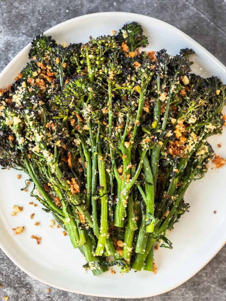 Grilled Broccolini with Citrusy Garlic Sauce ✦ Side