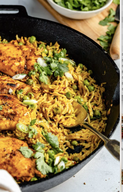 Chickn over Coconut Yellow Rice ✦ Main
