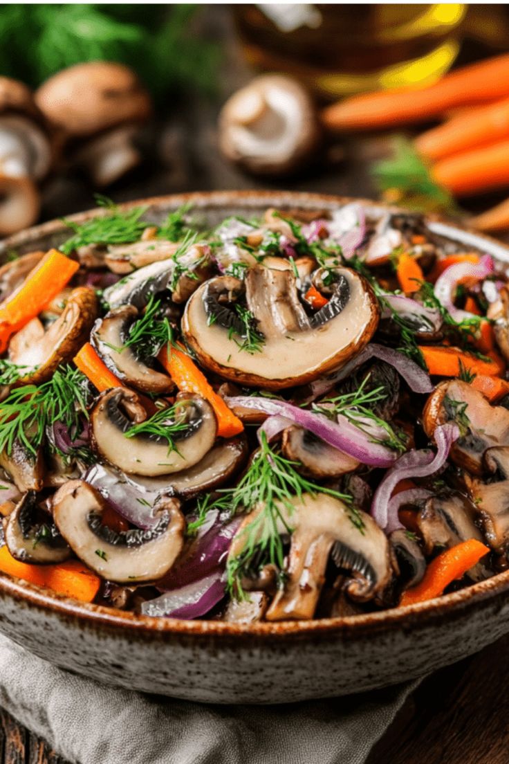 Wild Mushrooms & Pickled Onions ✦ Side