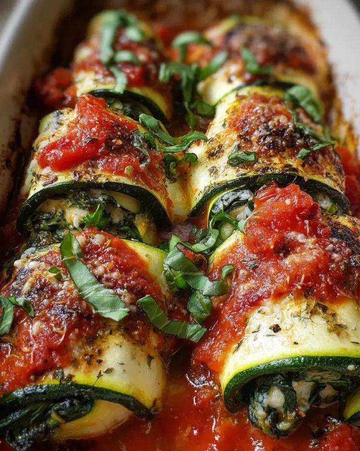 Zucchini Spinach Ricotta Rollatini ✦ Main