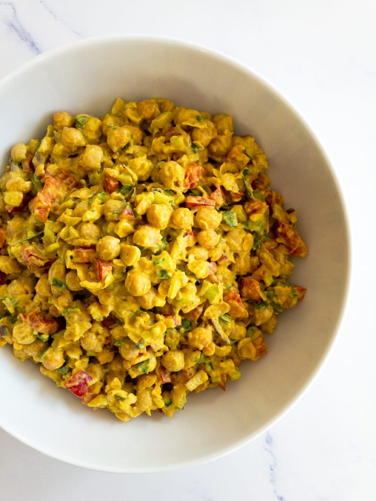 Creamy Curried Chickpea Salad ✦ Side