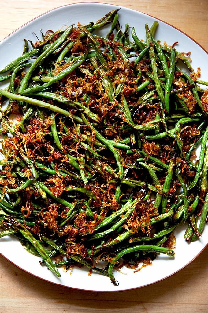 Green Beans with Roasted Shallots ✦ Side